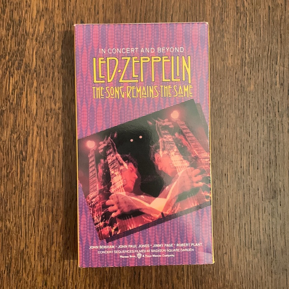 Vintage Led Zeppelin “The Song Remains the Same” VHS